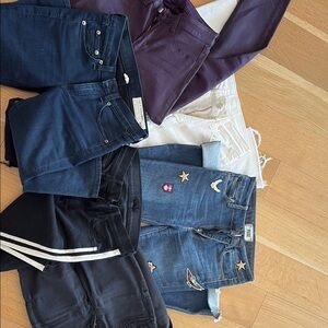 Lot of 6 designer women’s jeans - XS